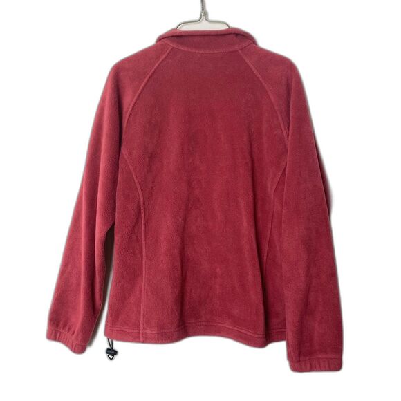 Columbia dark red Benton Springs Full Zip Fleece Jacket Cranberry Women's Medium - Picture 4 of 9